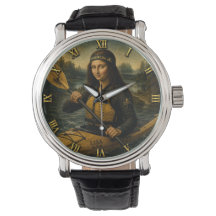 Kayaking Funny Mona Lisa Kayaker Gift