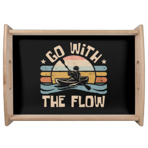 kayaking-funny serving tray