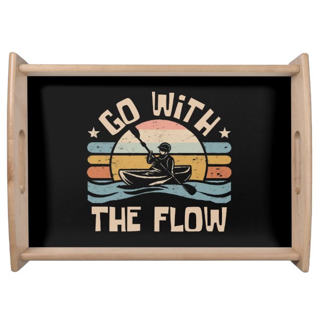 kayaking-funny serving tray (Front)