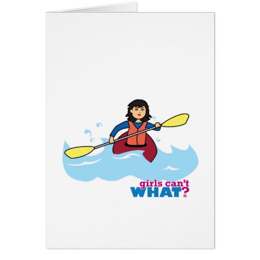 Kayaking Girl - Medium Cards (Front)