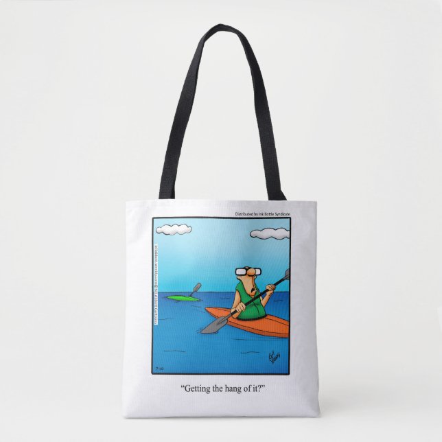 Kayaking Humor Tote Bag Gift "Spectickles" (Front)