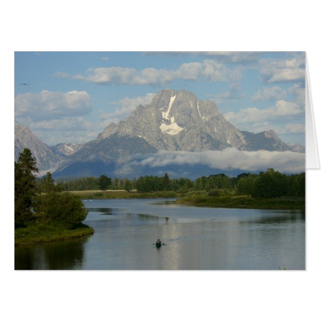 Kayaking in Grand Teton National Park Card (Front Horizontal)