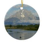 Kayaking in Grand Teton National Park Ceramic Ornament