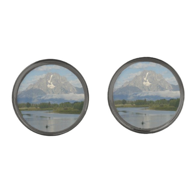Kayaking in Grand Teton National Park Cufflinks (Front)