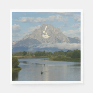 Kayaking in Grand Teton National Park Paper Napkins
