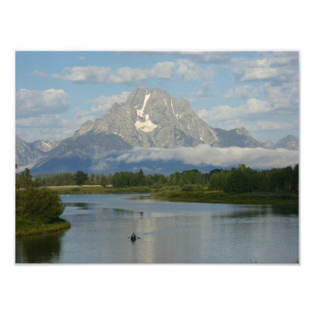Kayaking in Grand Teton National Park Photo Print (Front)