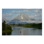 Kayaking in Grand Teton National Park Poster