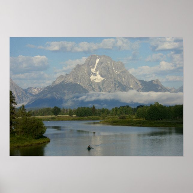 Kayaking in Grand Teton National Park Poster (Front)