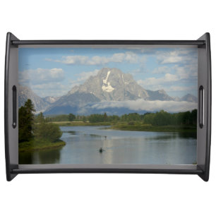 Kayaking in Grand Teton National Park Serving Tray