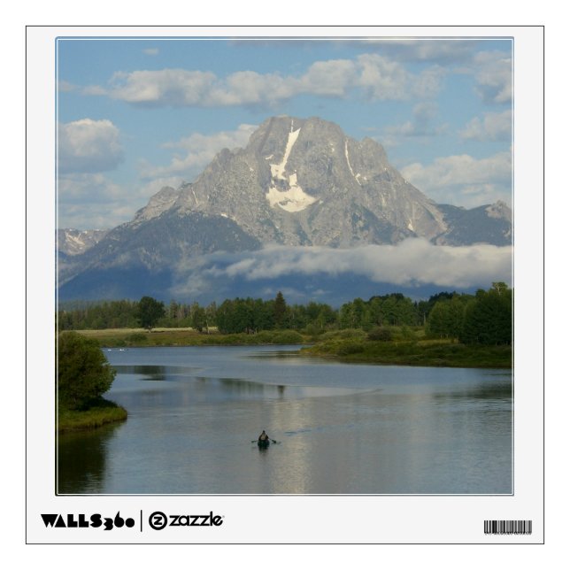 Kayaking in Grand Teton National Park Wall Sticker (Front)