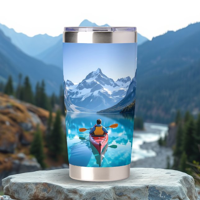  Kayaking in Mountains Insulated Tumbler (Creator Uploaded)