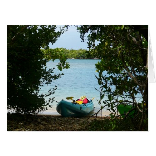 Kayaking in St Thomas US Virgin Islands Card