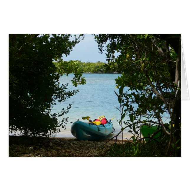 Kayaking in St. Thomas US Virgin Islands Cards (Front Horizontal)