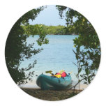 Kayaking in St. Thomas US Virgin Islands Classic Round Sticker