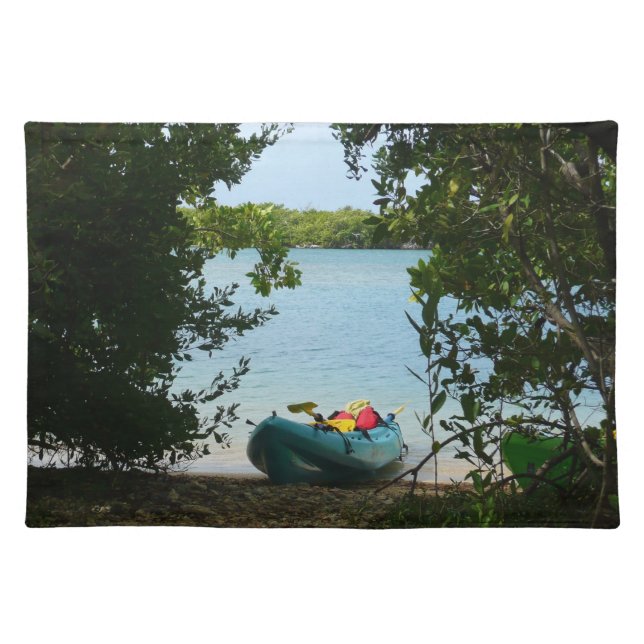 Kayaking in St. Thomas US Virgin Islands Cloth Placemat (Front)