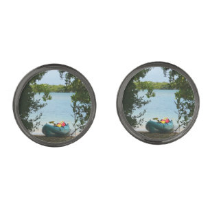 Kayaking in St. Thomas US Virgin Islands Cufflinks