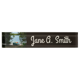 Kayaking in St. Thomas US Virgin Islands Desk Name Plate
