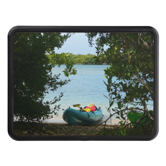 Kayaking in St. Thomas US Virgin Islands Hitch Cover (Front)