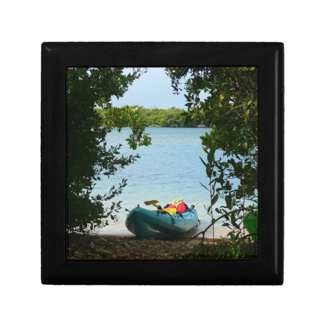 Kayaking in St. Thomas US Virgin Islands Jewelry Box (Front)