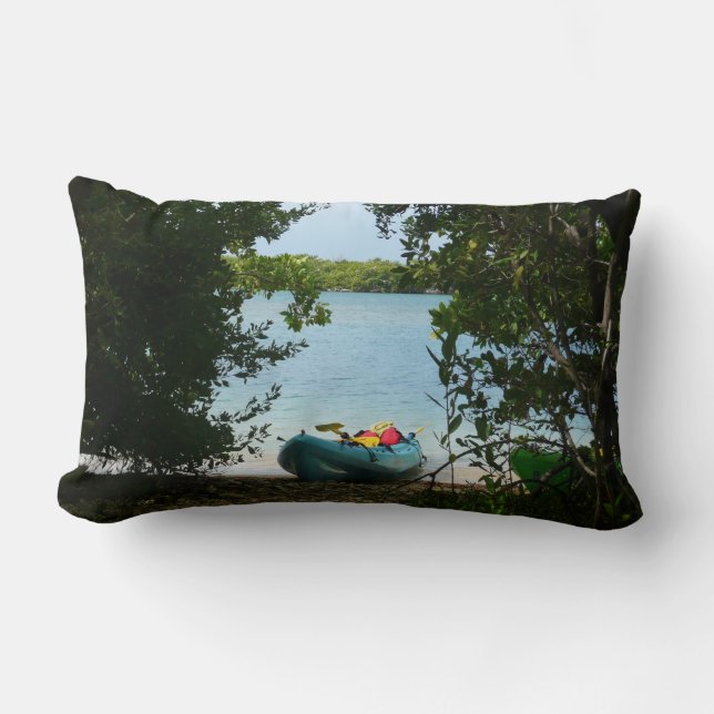 Kayaking in St. Thomas US Virgin Islands Lumbar Pillow (Front)