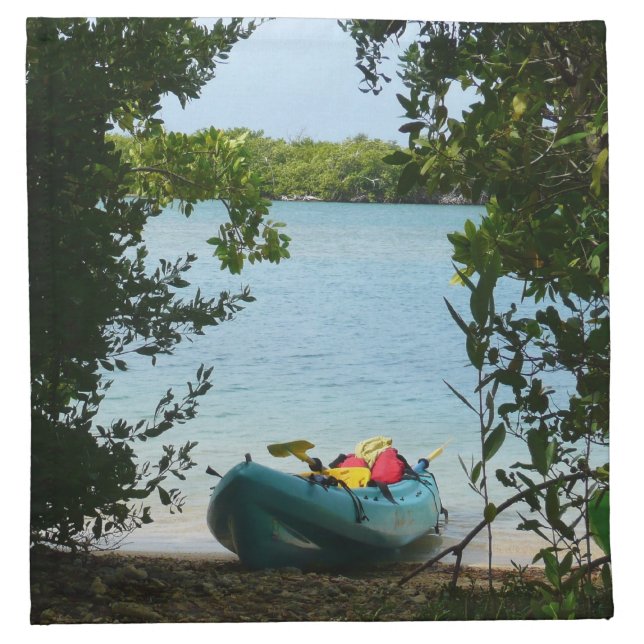 Kayaking in St. Thomas US Virgin Islands Napkin (Front)