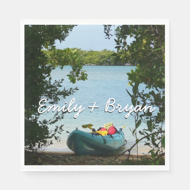 Kayaking in St. Thomas US Virgin Islands Napkins (Front)