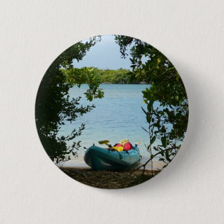 Kayaking in St. Thomas US Virgin Islands Pinback Button