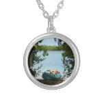 Kayaking in St. Thomas US Virgin Islands Silver Plated Necklace