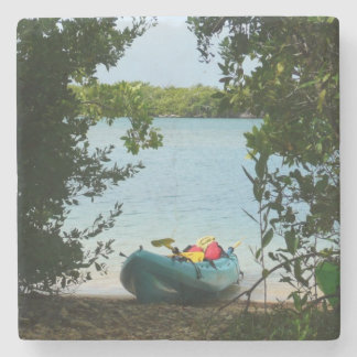Kayaking in St. Thomas US Virgin Islands Stone Coaster
