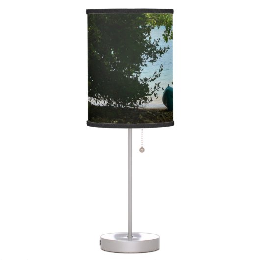 Kayaking in St. Thomas US Virgin Islands Table Lamp (Left)