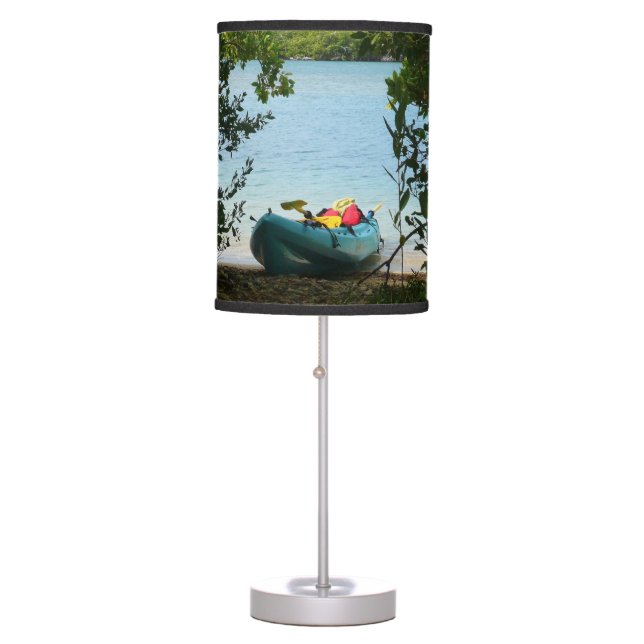 Kayaking in St. Thomas US Virgin Islands Table Lamp (Front)