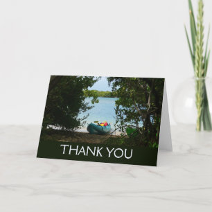Kayaking in St. Thomas US Virgin Islands Thank You Card