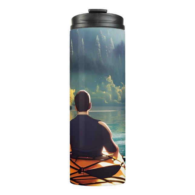 Kayaking in the Mountains Thermal Tumbler (Front)