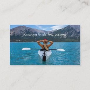 Kayaking Instructor Or Trip Guide Business Card