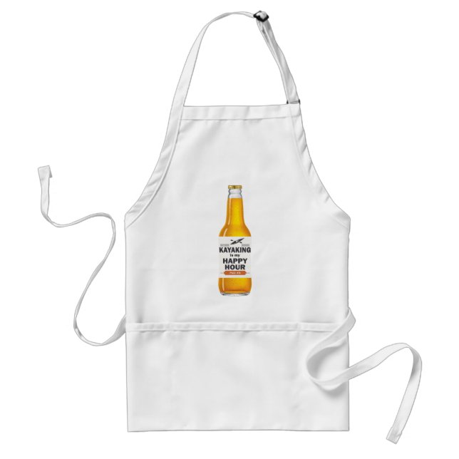 Kayaking Is My Happy Hour Adult Apron (Front)