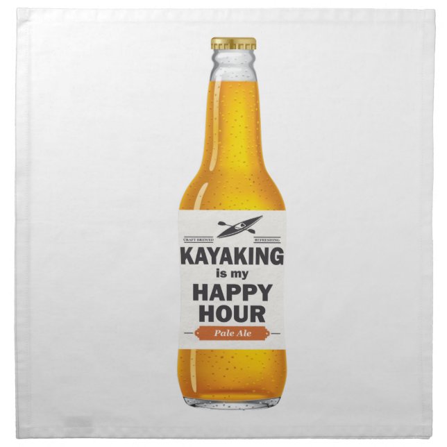 Kayaking Is My Happy Hour Napkin (Front)