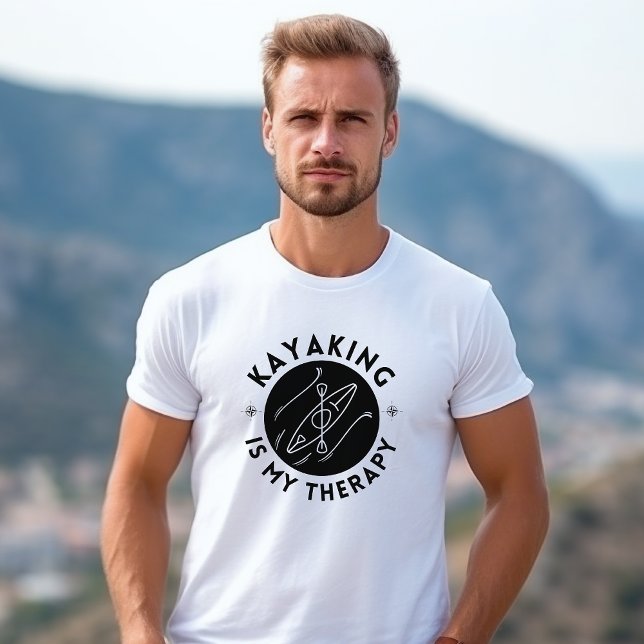 Kayaking Is My Therapy 4 Men's T-shirt  (Creator Uploaded)