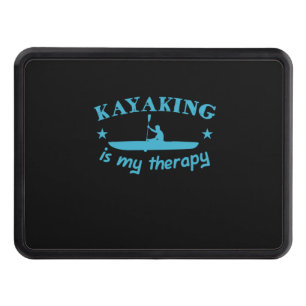 Kayaking Is My Therapy Hitch Cover
