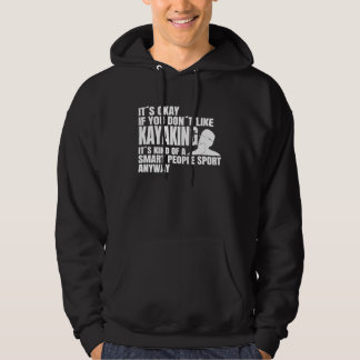 Kayaking kayak boat paddling white water canoeist hoodie