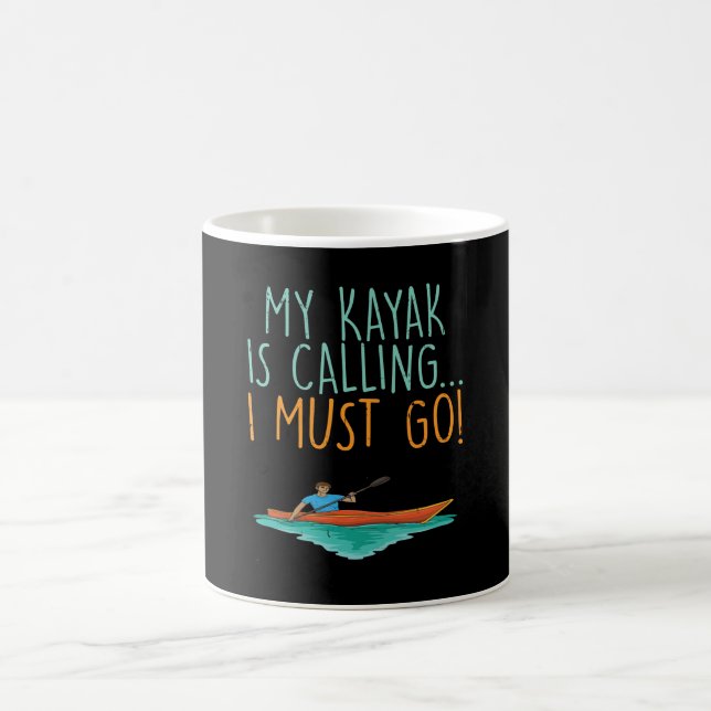 Kayaking Kayak Gift Coffee Mug (Center)