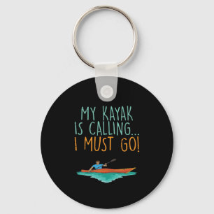 Kayaking Kayak Gift Keychain