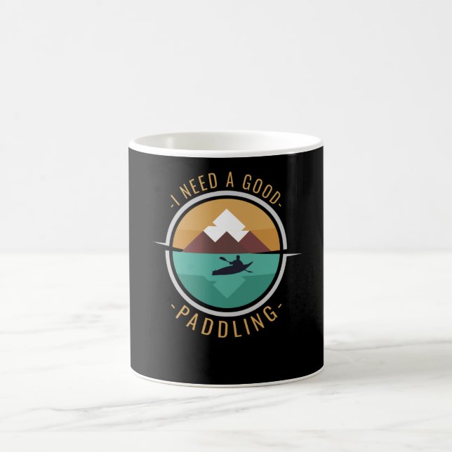 Kayaking Kayak Paddling Coffee Mug (Center)