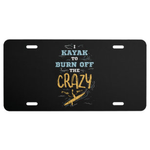 Kayaking License Plates