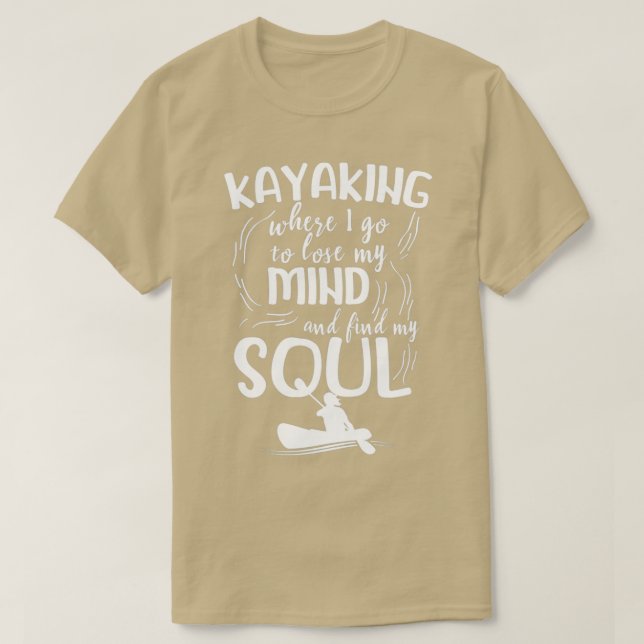 Kayaking kayaker rowing sport rowing canoe rower r T-Shirt (Design Front)