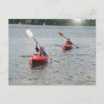 Kayaking Kids Postcard