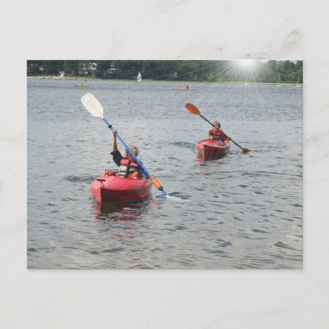 Kayaking Kids Postcard (Front)