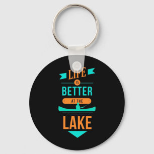 Kayaking Life Is Better At The Lake Keychain