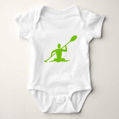 Kayaking _ Martian Green Baby Bodysuit