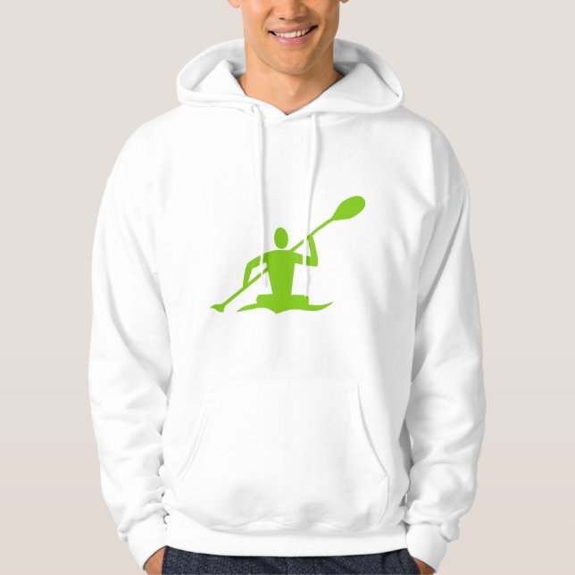 Kayaking - Martian Green Hoodie (Front)
