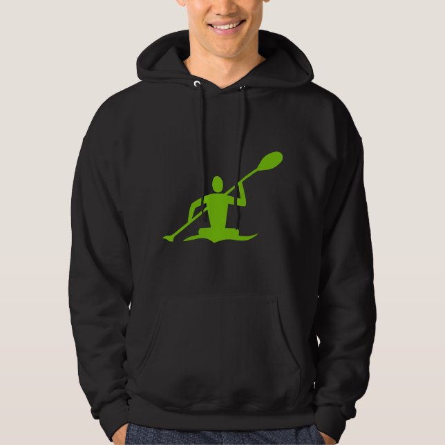 Kayaking - Martian Green Hoodie (Front)
